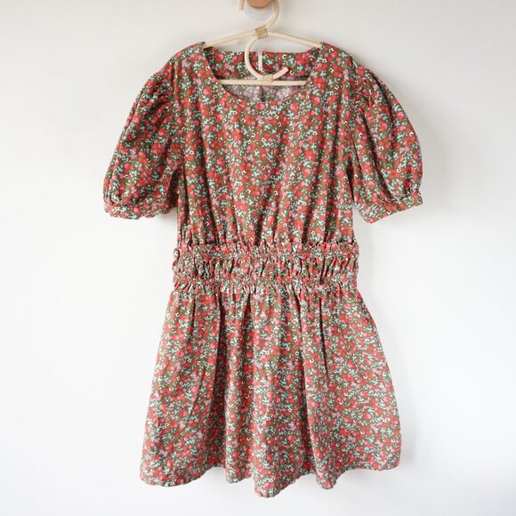 Free People Dresses & Skirts - Free People Pennie Floral Print Puff Sleeve Summer Mini Dress‎ Boho Women S
